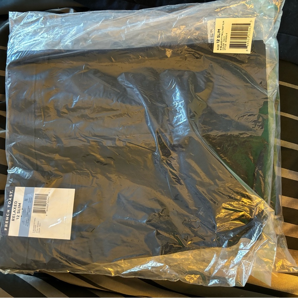 COPY - French toast relaxed 12 slim blue uniform pants